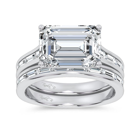 14K 5.72CT Certified Lab Grown Diamond Bridal Set 69758