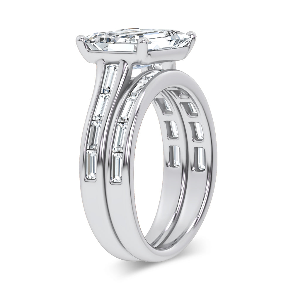 14K 5.72CT Certified Lab Grown Diamond Bridal Set 69758