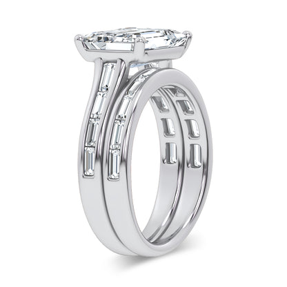 14K 5.72CT Certified Lab Grown Diamond Bridal Set 69758