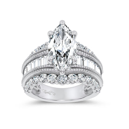 14K 5.72CT Certified Lab Grown Engagement Ring 69763