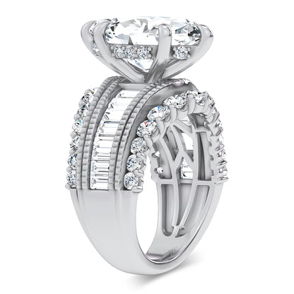 14K 5.72CT Certified Lab Grown Engagement Ring 69763