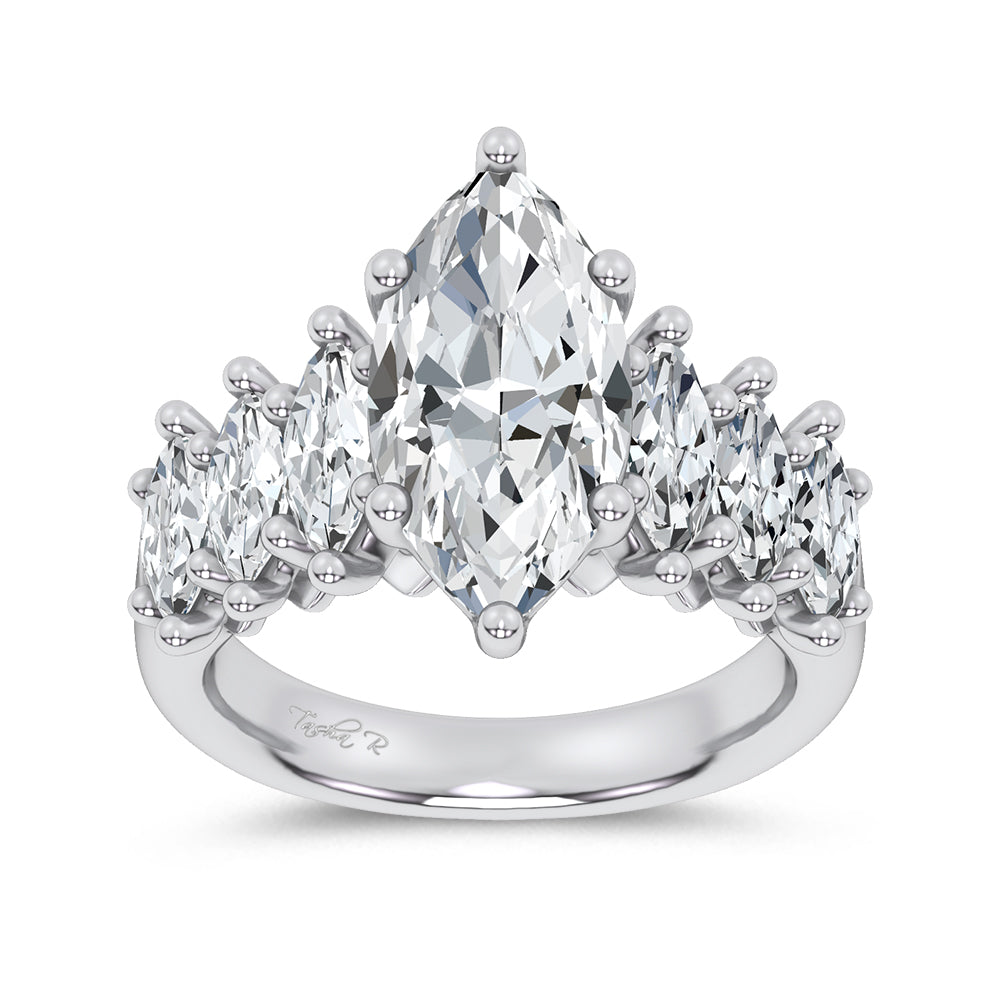 14K 4.56CT Certified Lab Grown Engagement Ring 69766