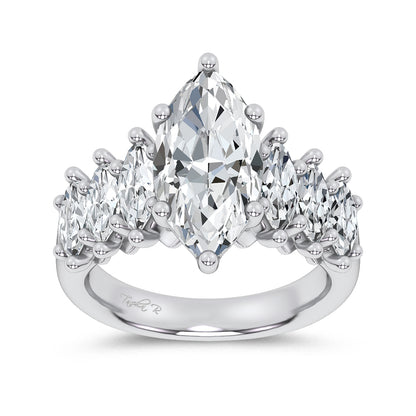 14K 4.56CT Certified Lab Grown Engagement Ring 69766