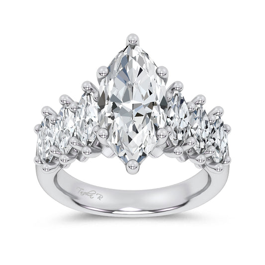 14K 4.56CT Certified Lab Grown Engagement Ring 69766