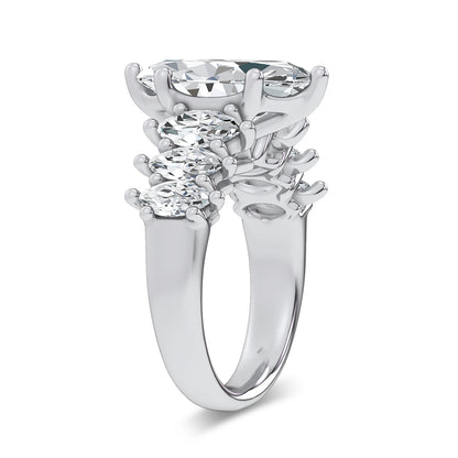 14K 4.56CT Certified Lab Grown Engagement Ring 69766