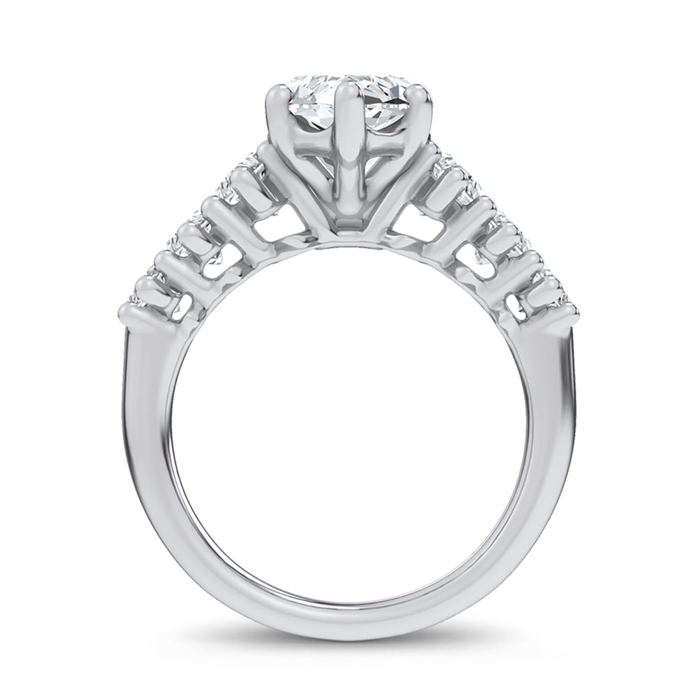 14K 4.56CT Certified Lab Grown Engagement Ring 69766