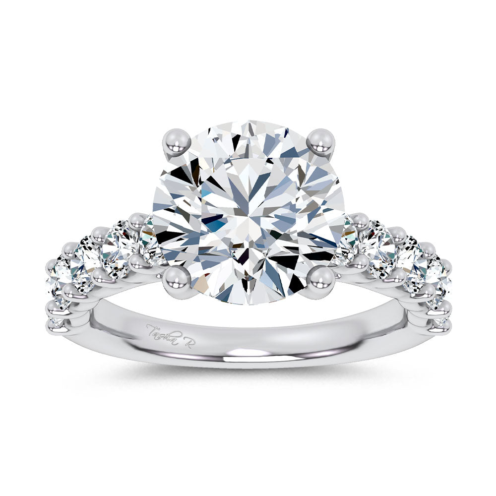 14K 4.20CT Certified Lab Grown Engagement Ring 69771