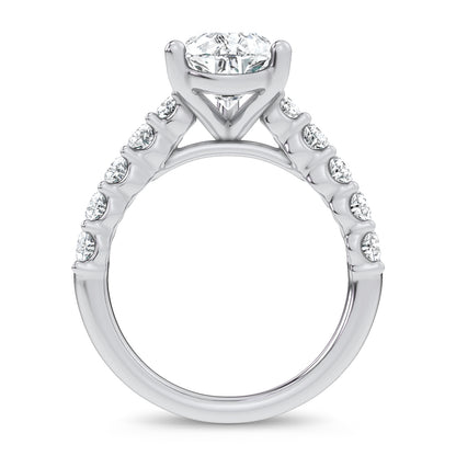 14K 4.20CT  Certified Lab Grown Engagement Ring 69772