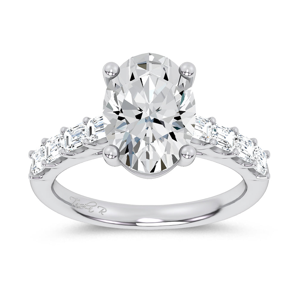 14K 3.60CT Certified Lab Grown Engagement Ring 69784