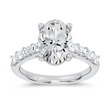 14K 3.60CT Certified Lab Grown Engagement Ring 69784