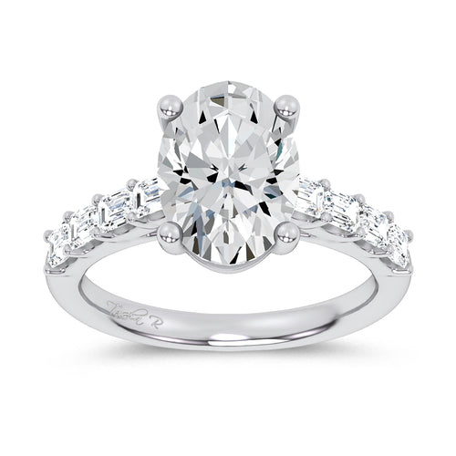 14K 3.60CT Certified Lab Grown Engagement Ring 69784