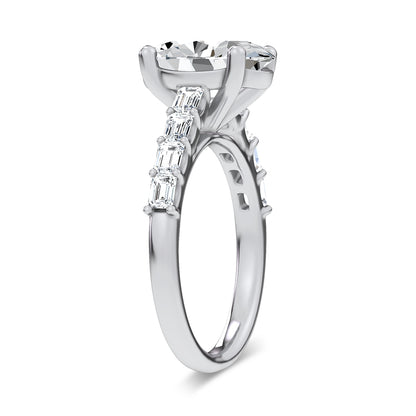 14K 3.60CT Certified Lab Grown Engagement Ring 69784