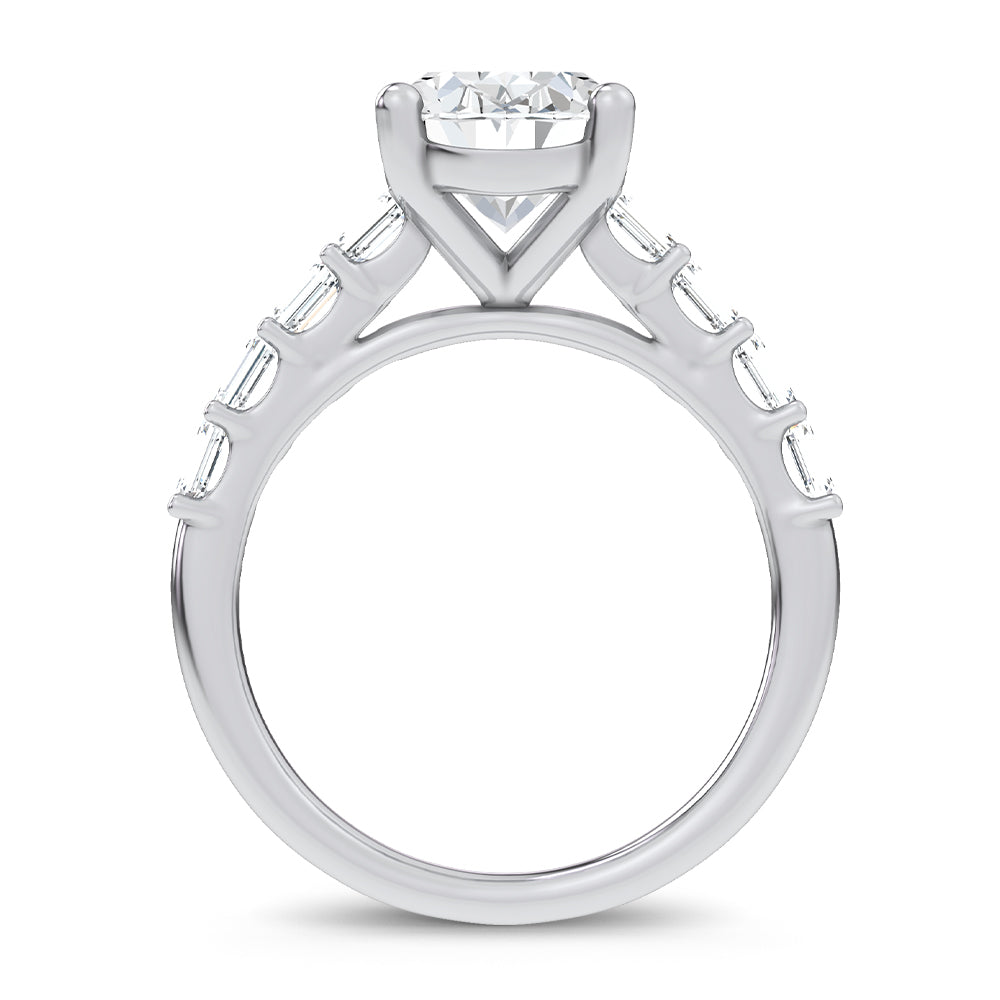14K 3.60CT Certified Lab Grown Engagement Ring 69784