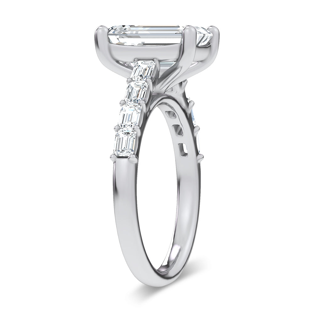 14K 3.64CT Certified Lab Grown Engagement Ring 69786