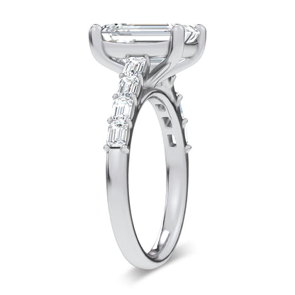 14K 3.64CT Certified Lab Grown Engagement Ring 69786