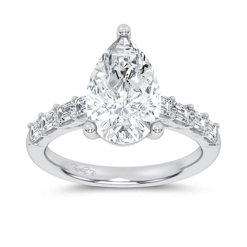 14K 3.64CT Certified Lab Grown Engagement Ring 69787