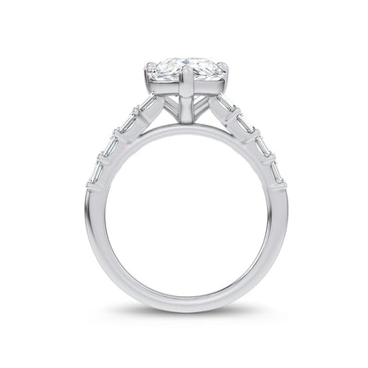 14K 3.64CT Certified Lab Grown Engagement Ring 69787