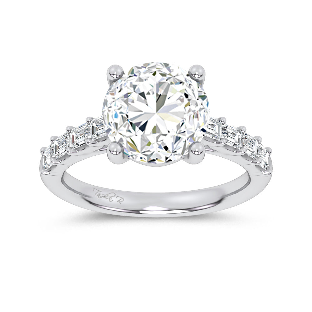 14K 3.64CT Certified Lab Grown Engagement Ring 69788