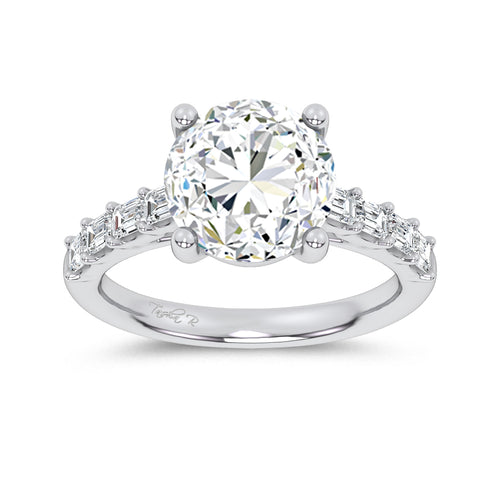 14K 3.64CT Certified Lab Grown Engagement Ring 69788