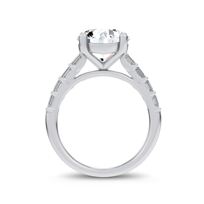 14K 3.64CT Certified Lab Grown Engagement Ring 69788