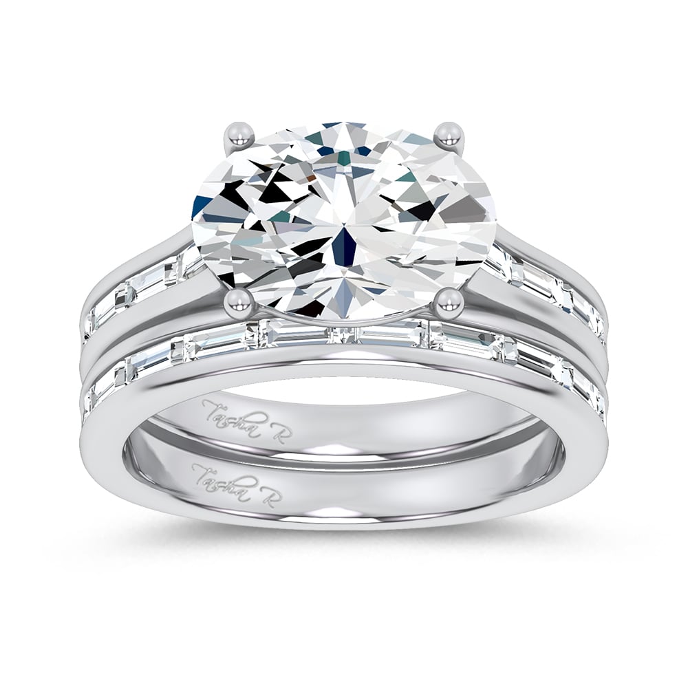 14K 3.57CT Certified Lab Grown Diamond Bridal Set 69791