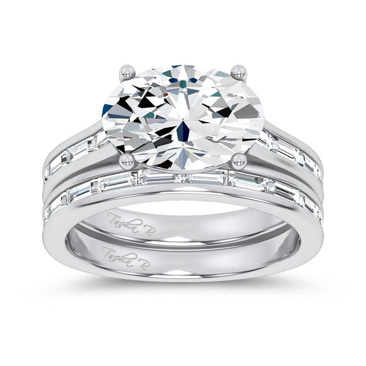 14K 3.57CT Certified Lab Grown Diamond Bridal Set 69791