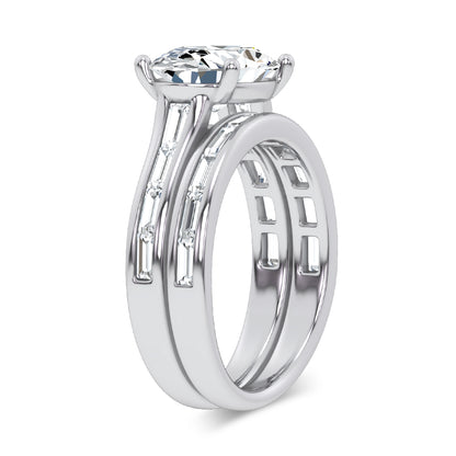 14K 3.57CT Certified Lab Grown Diamond Bridal Set 69791
