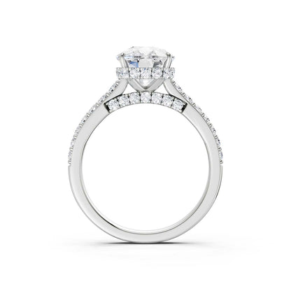 14K 3.50CT Lab Grown Diamond Engagement Ring 69809