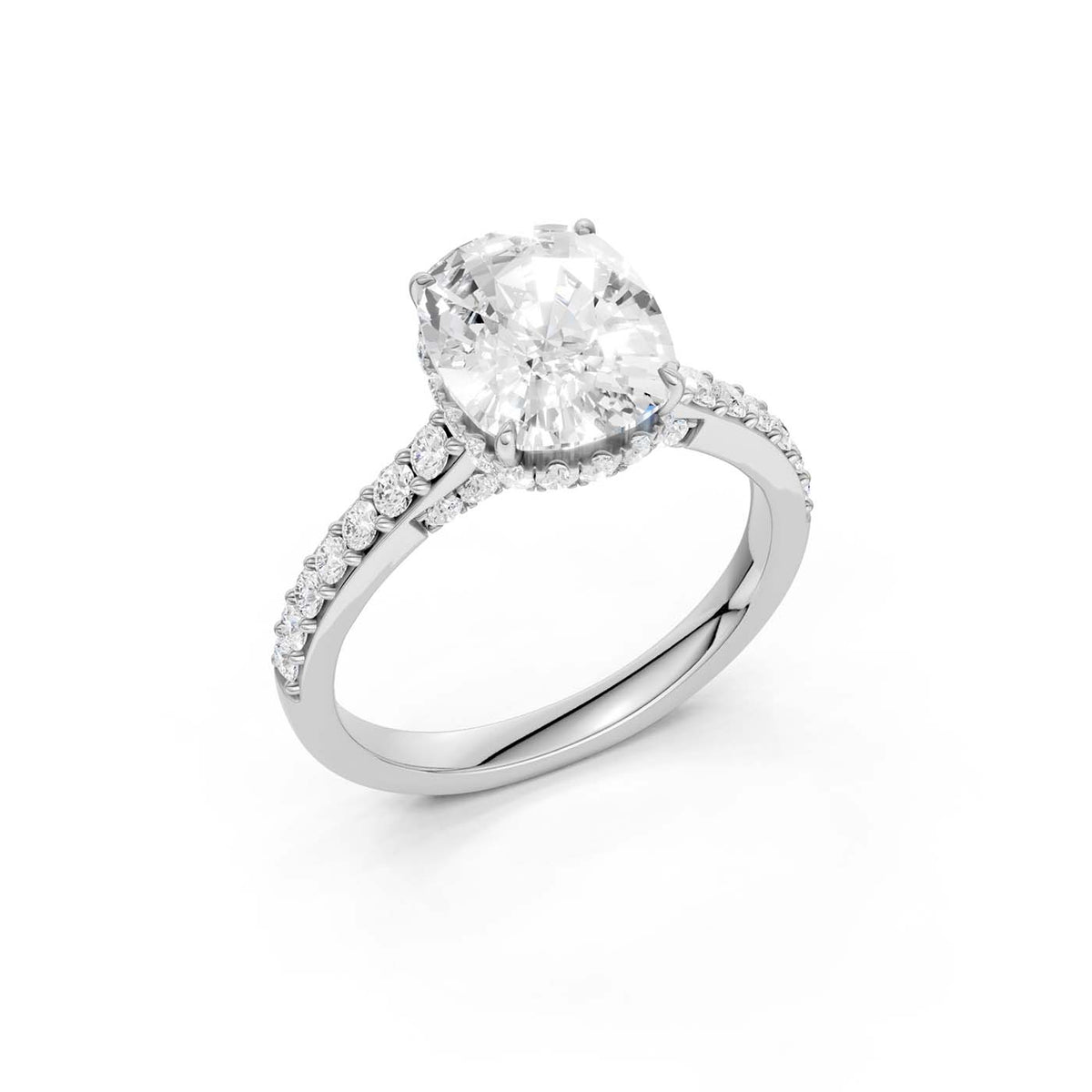 14K 3.50CT Lab Grown Diamond Engagement Ring 69809