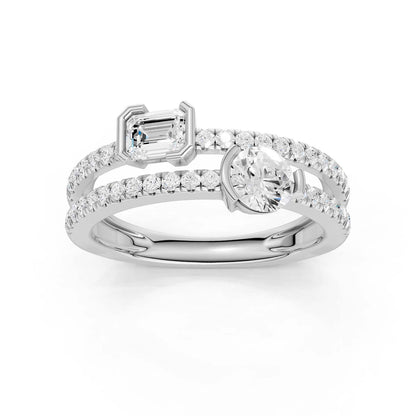 14K 1.00CT Lab Grown Diamond Fancy Ring 69827