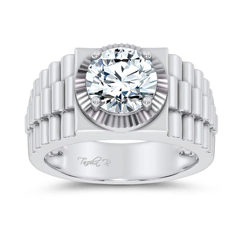 14K 2.00CT Certified Lab Grown Mens Ring 69843