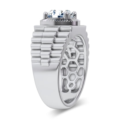 14K 2.00CT Certified Lab Grown Mens Ring 69843
