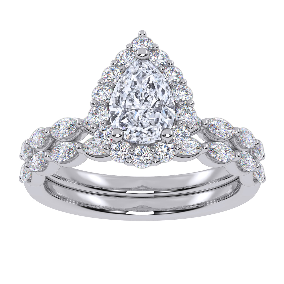10K 1.00CT Lab Grown Ladies Band 66920