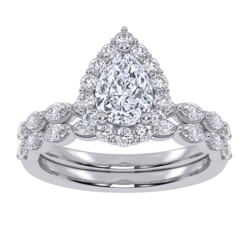 10K 1.00CT Lab Grown Ladies Band 66920