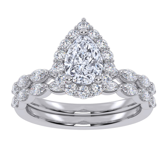 10K 1.00CT Lab Grown Ladies Band 66920