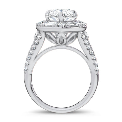 14K 6.60CT Certified Lab Grown Engagement Ring 69966