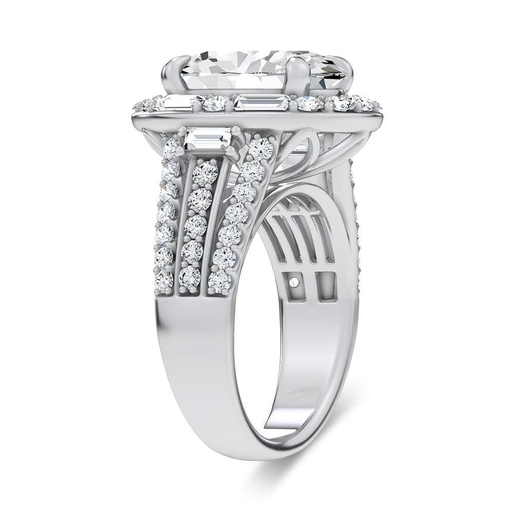 14K 6.55CT Certified Lab Grown Engagement Ring 69967