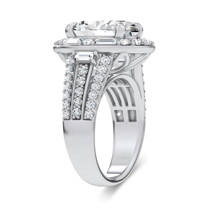 14K 6.55CT Certified Lab Grown Engagement Ring 69967