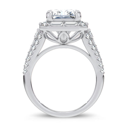 14K 6.60CT Certified Lab Grown Engagement Ring 69969