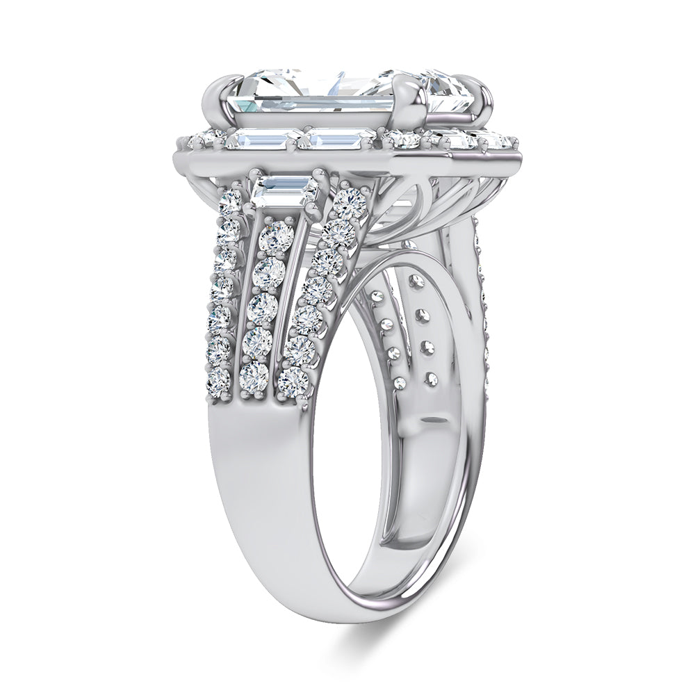 14K 6.60CT Certified Lab Grown Engagement Ring 69969