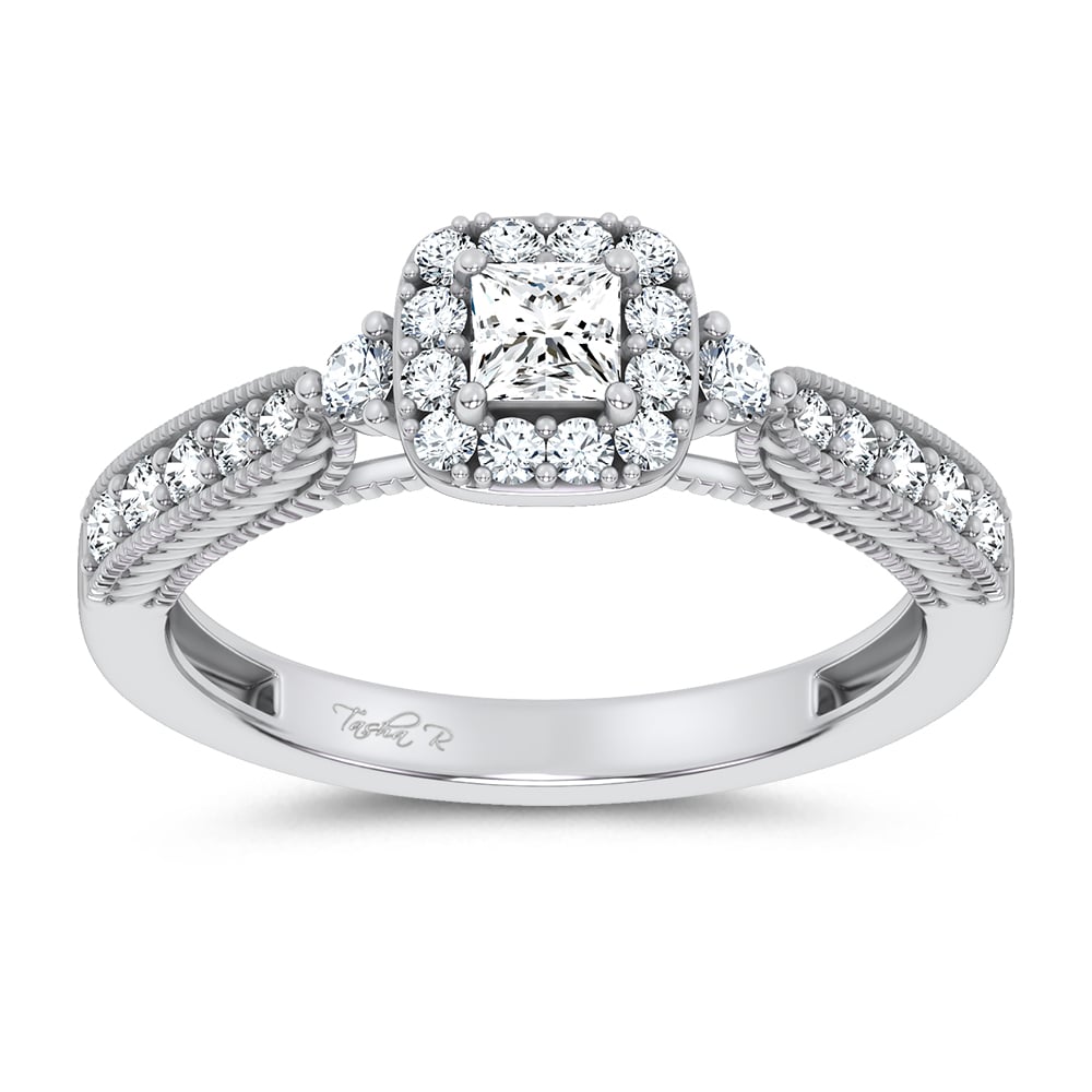 14K 0.55CT Certified Lab Grown Promise Ring 70025