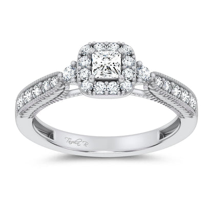 14K 0.55CT Certified Lab Grown Promise Ring 70025