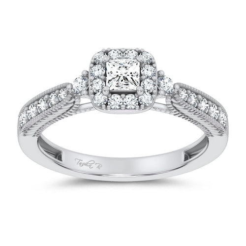 14K 0.55CT Certified Lab Grown Promise Ring 70025