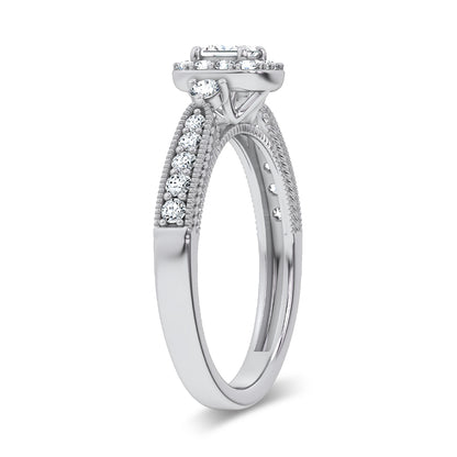 14K 0.55CT Certified Lab Grown Promise Ring 70025