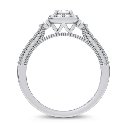 14K 0.55CT Certified Lab Grown Promise Ring 70025