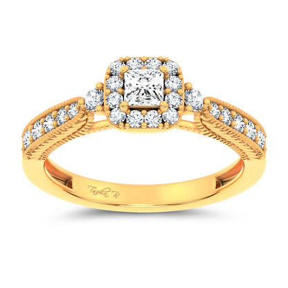 14K 0.55CT Certified Lab Grown Promise Ring 70026