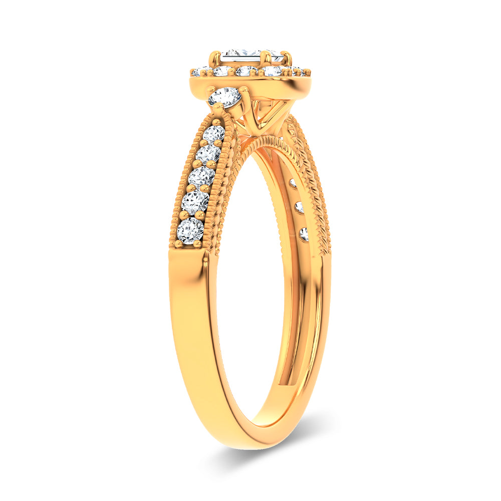 14K 0.55CT Certified Lab Grown Promise Ring 70026