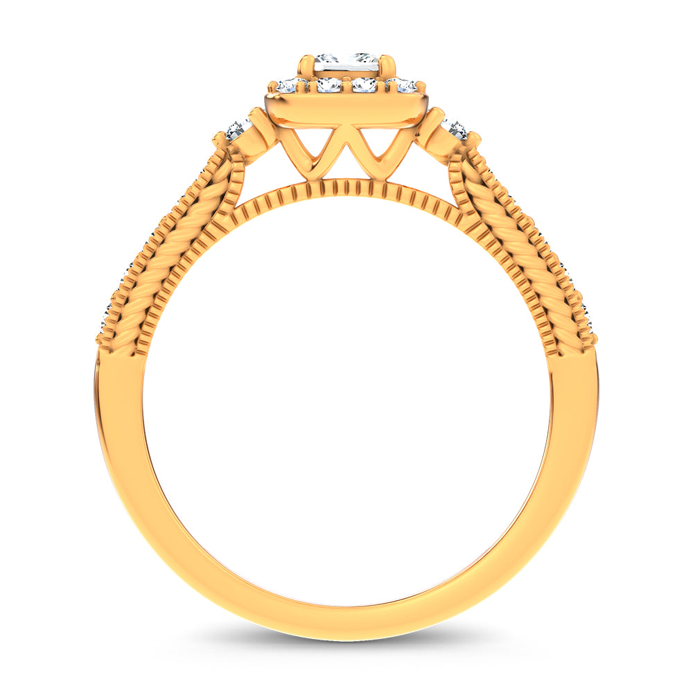 14K 0.55CT Certified Lab Grown Promise Ring 70026