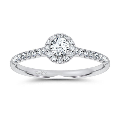 14K 0.40CT Certified Lab Grown Promise Ring 70027