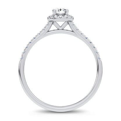 14K 0.40CT Certified Lab Grown Promise Ring 70027